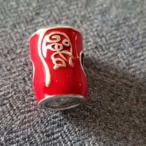 Sliver Cola slider charm